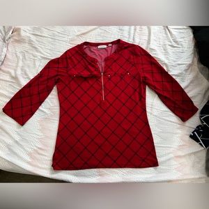 Red blouse